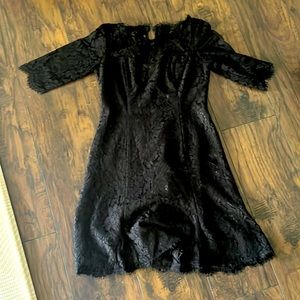 Black lace dress